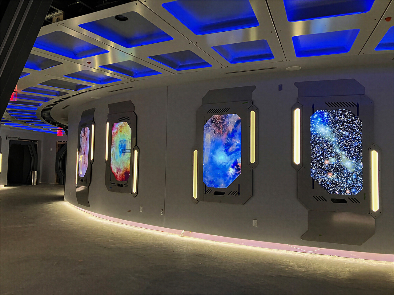 Space Station exhibit window detail